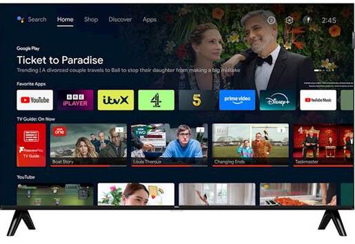 TCL QLED televizor 43S51K, Full HD, Smart TV, Google TV, HDR 10, Dolby Audio, Tanki dizajn
