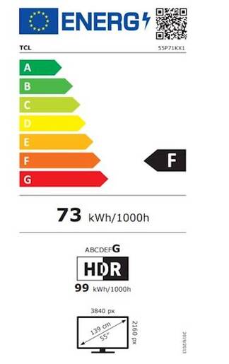 TV TCL 4K QLED 55P71K,  4K Ultra HD, Smart TV, Google TV, AiPQ PRO PROCESSOR, HVA ekran, Dolby Atmos, HDR10, **MODEL 2025**