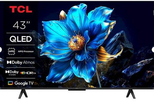 TV TCL 4K QLED 55P71K,  4K Ultra HD, Smart TV, Google TV, AiPQ PRO PROCESSOR, HVA ekran, Dolby Atmos, HDR10, **MODEL 2025**