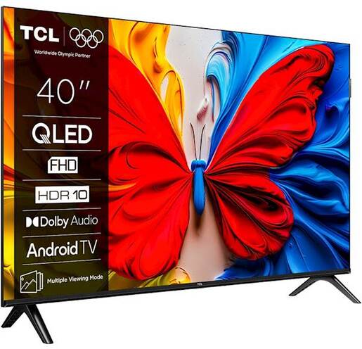 TCL QLED televizor 40S51K, Full HD, Smart TV, Google TV, HDR 10, Dolby Audio, Tanki dizajn
