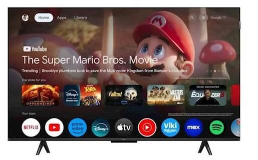 TV TCL 4K QLED 65P71K, 4K Ultra HD, Smart TV, Google TV, AiPQ PRO PROCESSOR, HVA ekran, Dolby Atmos, HDR10, **MODEL 2025**