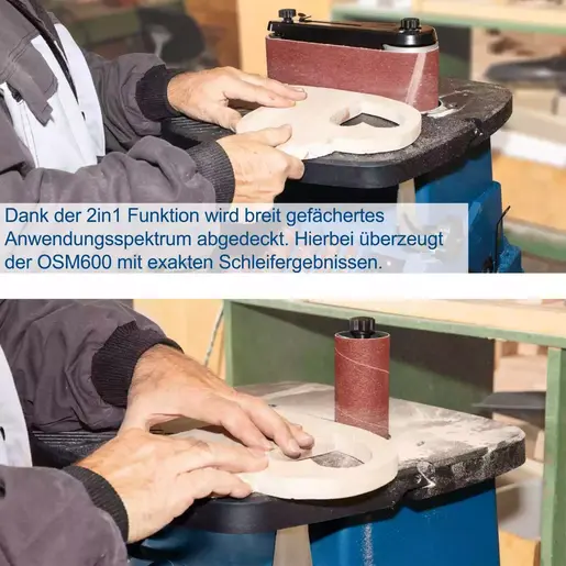 Scheppach stolna brusilica sa oscilatornim vretenima OSM600