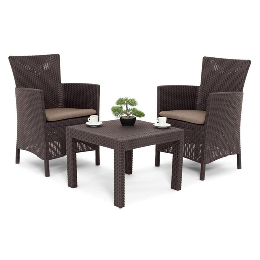 KETER Iowa ratan vrtna stolica – smeđa