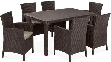 KETER Iowa ratan vrtna stolica – smeđa