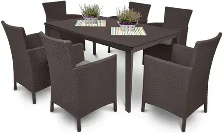 KETER Iowa ratan vrtna stolica – smeđa