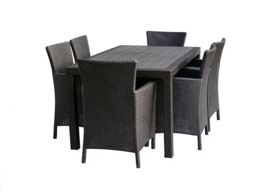 KETER Iowa ratan vrtna stolica – smeđa