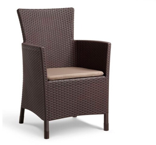 KETER Iowa ratan vrtna stolica – smeđa