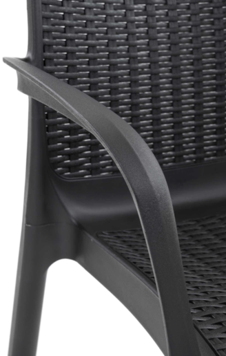 KETER BALI MONO vrtna stolica 55x83x58.5 cm – siva