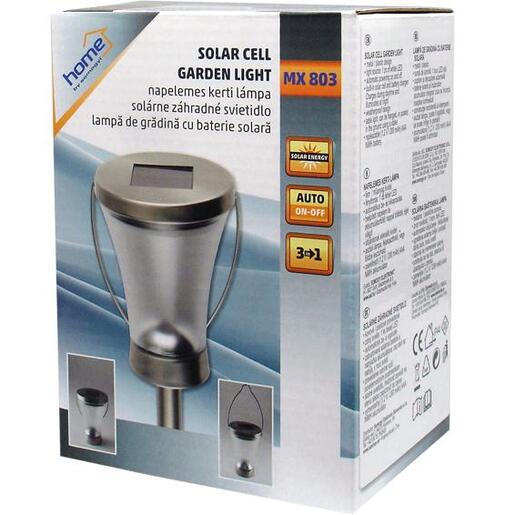 home Solarna vrtna LED lampa, metalna - MX 803