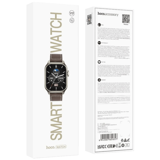 hoco. Pametni sat, 2.03" zaslon, Bluetooth, IP67 - Y17 Gold