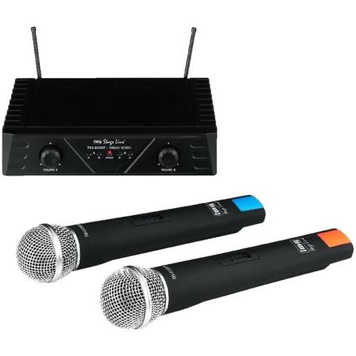 SAL Bežični set, 2 bežična mikrofona i pojačalo - TXS-812 SET