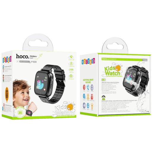 hoco. Pametni sat za djecu, 1.44" ekran, 2G, Nano SIM - Y100 Black