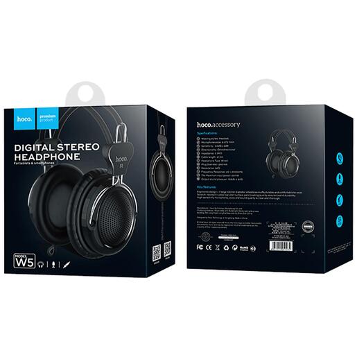 hoco. Slušalice sa mikrofonom, 3.5 mm, dužina kabela 1.2 met. - W5 Manno Headphones MIC