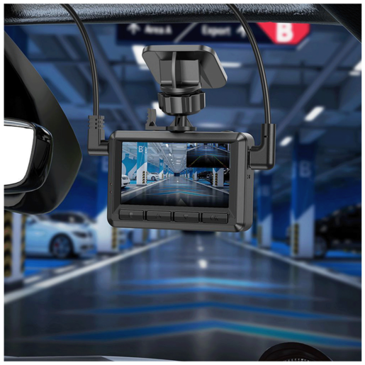 hoco. Auto kamera, 2 Mpxiel, Dual Camera, FullHD, microSD - DV3