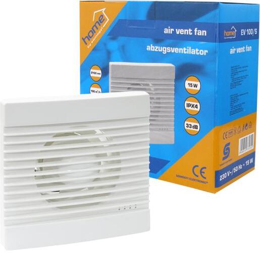 home Aspirator ugradbeni za ventilaciju 158x158mm - EV 100/S