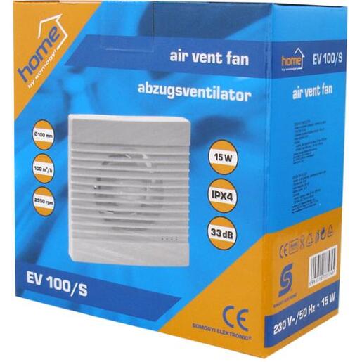 home Aspirator ugradbeni za ventilaciju 158x158mm - EV 100/S