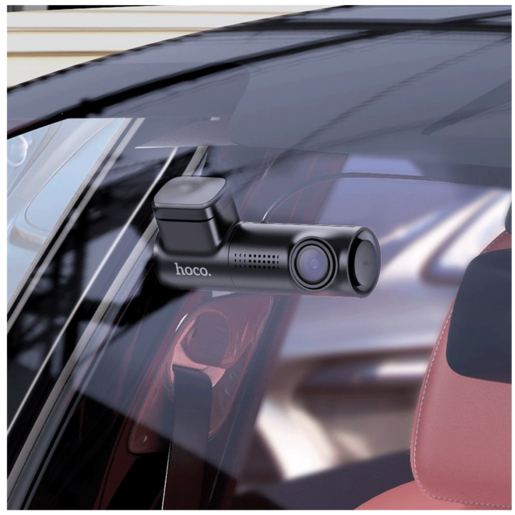 hoco. Auto kamera, 2 Mpxiel, 0.96" TFT, FullHD, microSD, WiFi - DV1