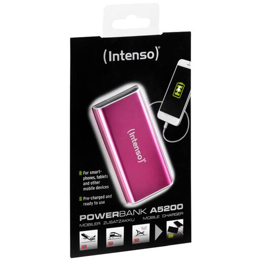 (Intenso) Prijenosni punjač za mobitele i tablete 5200mAh - RTU - POWERBANK A5200 PINK