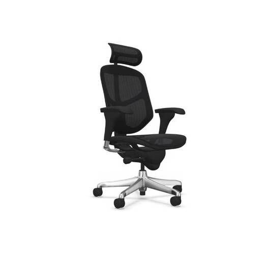 Stolica kancelarijska NS Enjoy mreža/krom ergonomska sa rukonaslonima crna