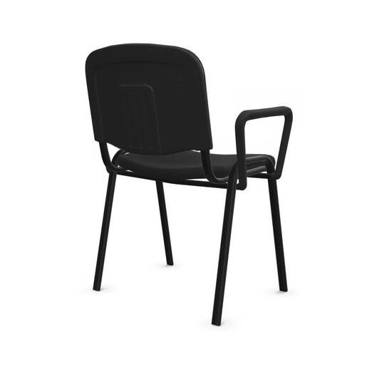 Stolica konferencijska ISO BLACK ARM crna