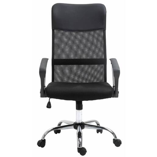Stolica kancelarijska WORK NET sa rukonaslonima crna mreža