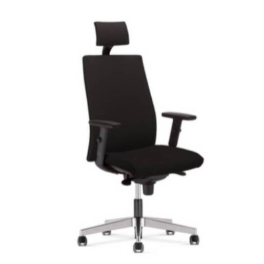 Stolica kancelarijska NS Intrata Manager krom baza sa pod. rukonaslonima crna