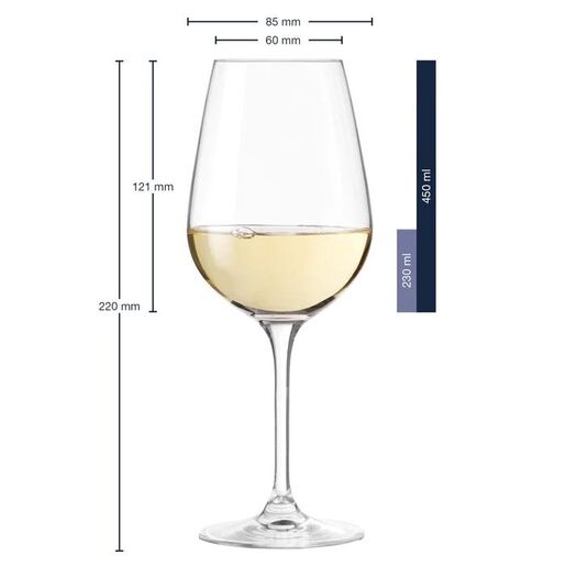 Leonardo set 6 čaša za bijelo vino Tivoli, 450ml