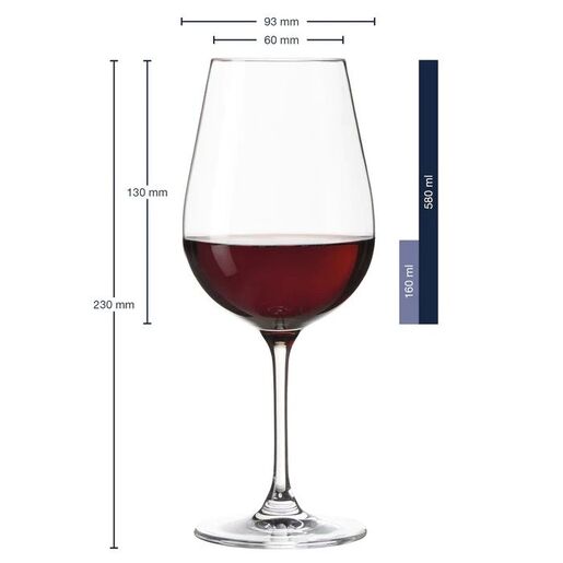Leonardo set 6 čaša za crno vino Tivoli, 580ml 358