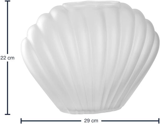 Leonardo vaza Poesia 22 cm školjka - ručno izrada
