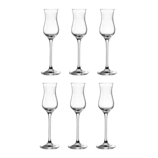 Leonardo set 6 čaša za rakiju Grappa CHATEAU 90 ml – čaše za fina pića, kristalno staklo