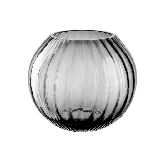Leonardo vaza POESIA 18cm, siva okrugla