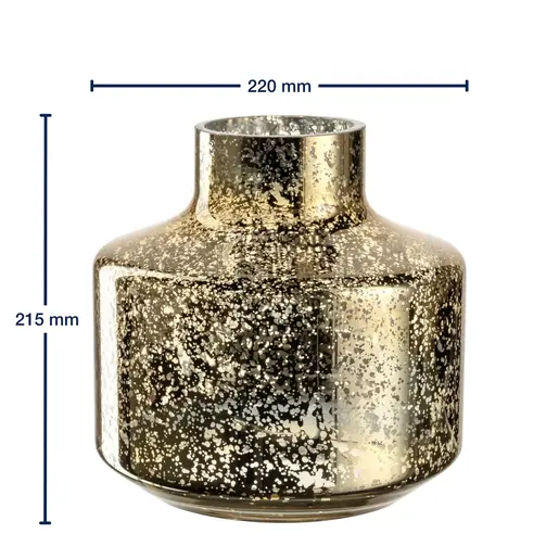 Leonardo vaza Milanio 22 cm zlatna - ručno izrada