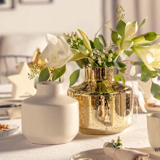 Leonardo vaza Milanio 22 cm zlatna - ručno izrada