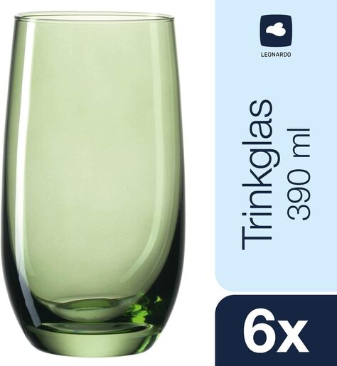 Leonardo set 6 čaša SORA 270ml zelene