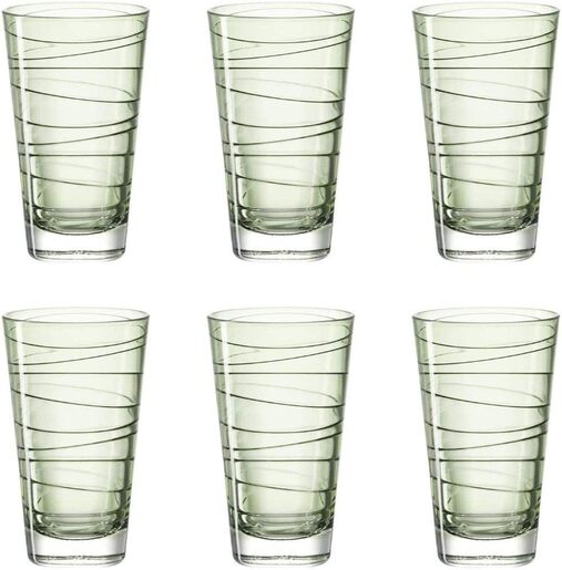 Leonardo set 6 čaša VARIO 280ml zelene
