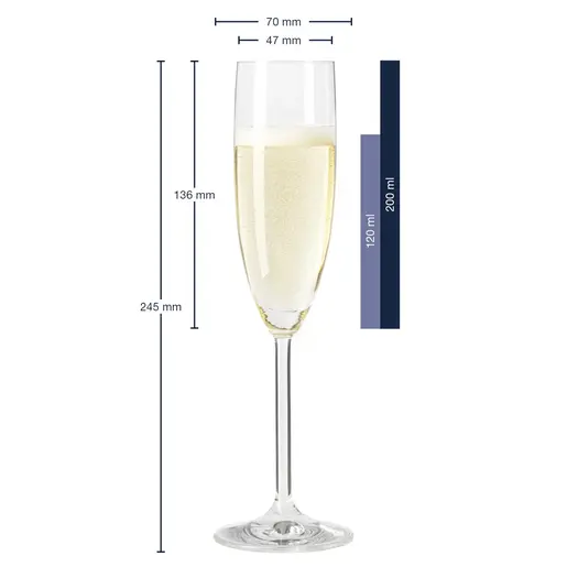 Leonardo set 6 čaša za šampanjac DAILY 200 ml