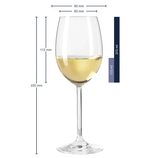 Leonardo set 6 čaša za bijelo vino DAILY 370 ml