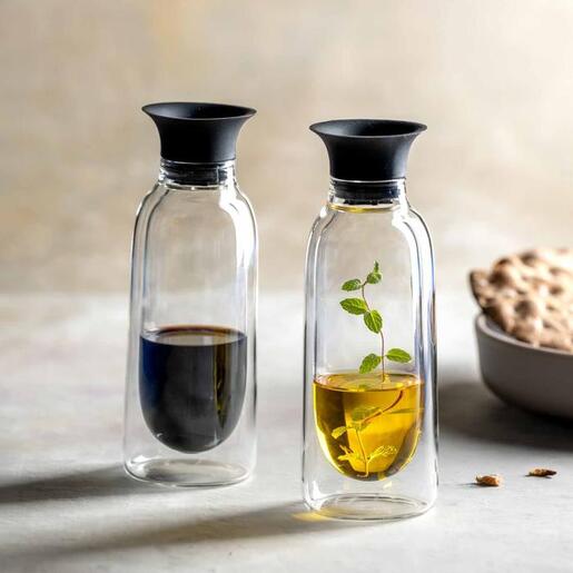 Leonardo set 2 staklene boce za ulje i sirće DUO