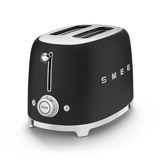 Smeg toster TSF01BLMEU, mat crni