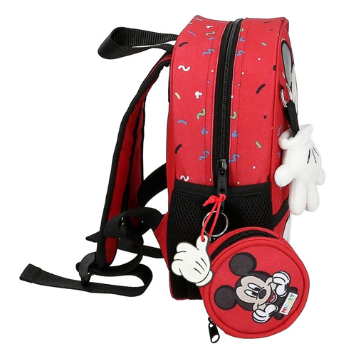 Disney predškolski ruksak 25 cm, za vrtić Mickey Things, crveni