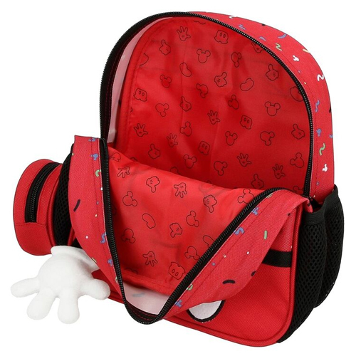 Disney predškolski ruksak 25 cm, za vrtić Mickey Things, crveni
