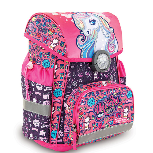 For Me školski školski ruksak anatomski 41cm, Unicorns Real