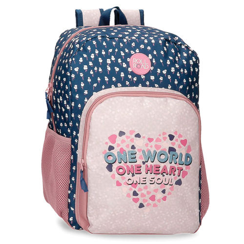 Roll Road školski ruksak 40 cm , One World