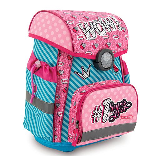 For Me školski školski ruksak anatomski 41cm, Super girl