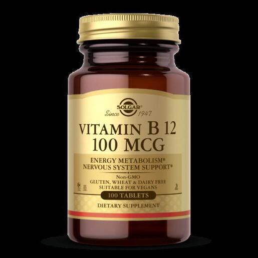 SOLGAR Vitamin B12 100mcg tablete a 100