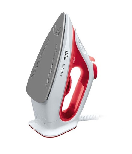 BRAUN pegla na paru SI1019RD TexStyle 1, 1900 W, Red/White