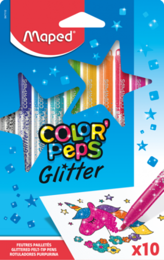 MAPED Flomasteri 10/1 GLITTER