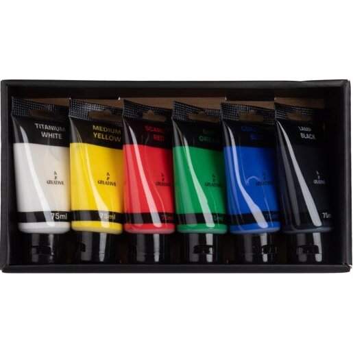 Tempere akrilne Creativeart 6x75 ml