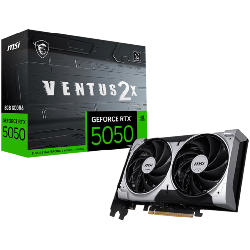 MSI grafička kartica GeForce RTX 5050 VENTUS 2X OC 8G Graphics Card w/ HDMI, Triple DP