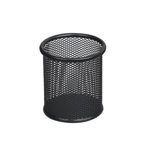 Čaša za olovke žičana okrugla crna